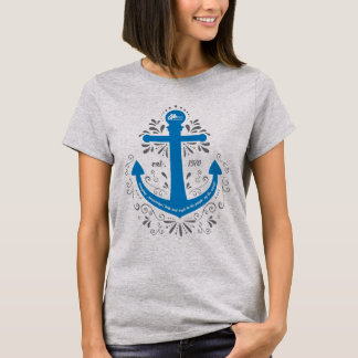 Camiseta Luz de âncora do conhecimento, da ajuda e da
