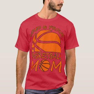 Camiseta Luz de Basquete Orgulhosa Mãe legal e orgulhosa ba