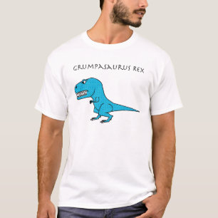Camiseta Luz de Grumpasaurus Rex - azul Textured