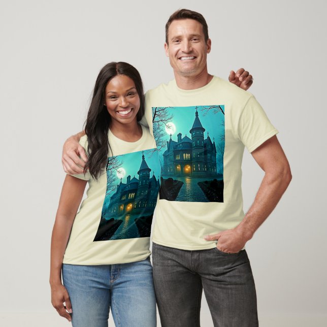 Camiseta Luz de Lua da Mansão Vitoriana Eerie (Unissex)