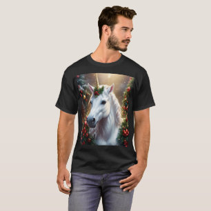Camiseta Luz de neve: O Incantado Unicórnio de Natal