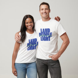 Camiseta Luz de Pessoas terrestres | Santo Lúcia Texto Verd