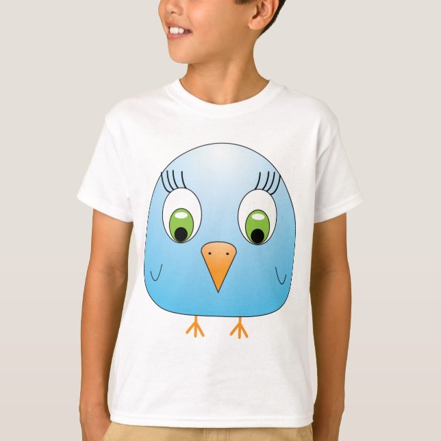 Camiseta luz do chickie B - azul (Frente)
