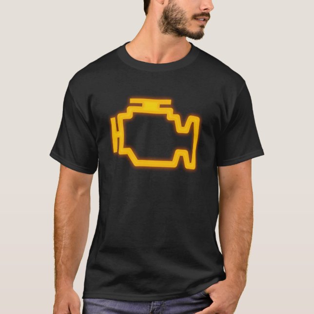 Camiseta Luz do motor de verificação do carro (Frente)