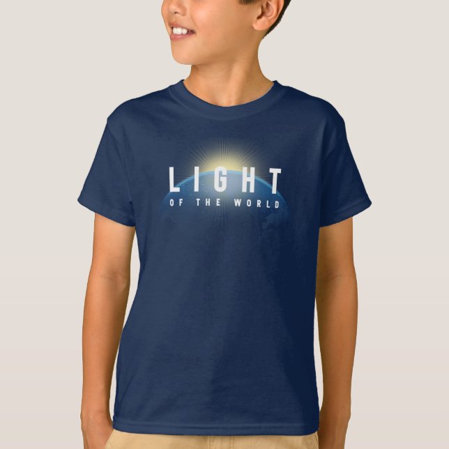 Camiseta Luz do Mundo | Crianças (Frente)