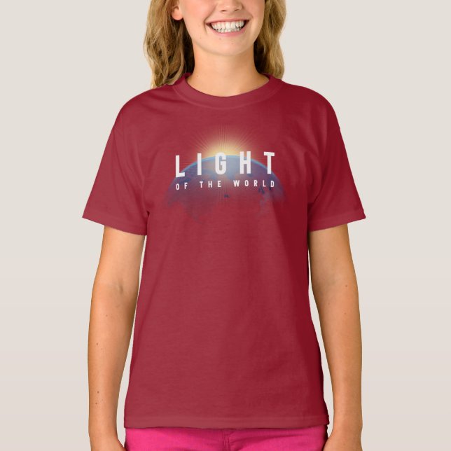 Camiseta Luz do Mundo | Crianças (Frente)