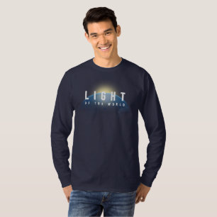Camiseta Luz do Mundo   Masculinos Manga longa