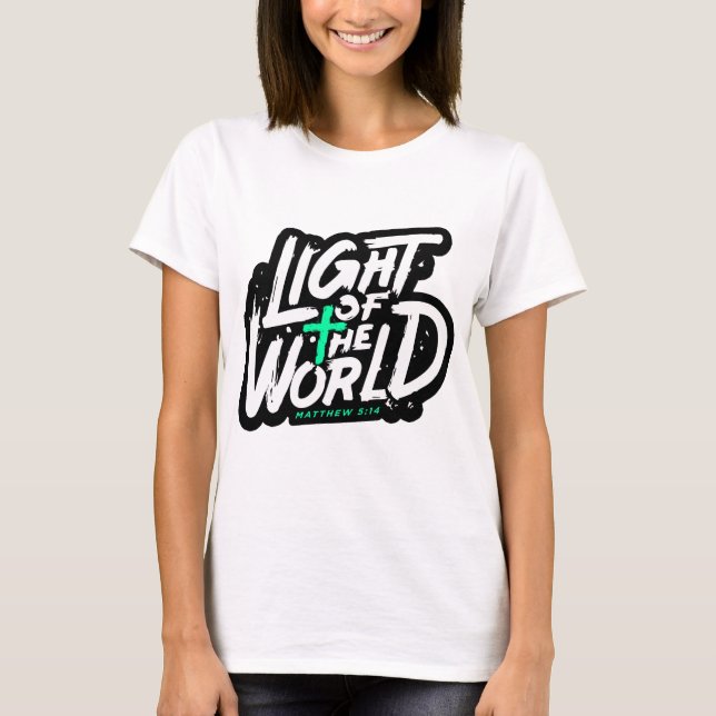 Camiseta Luz do mundo matthew 5:14 (Frente)