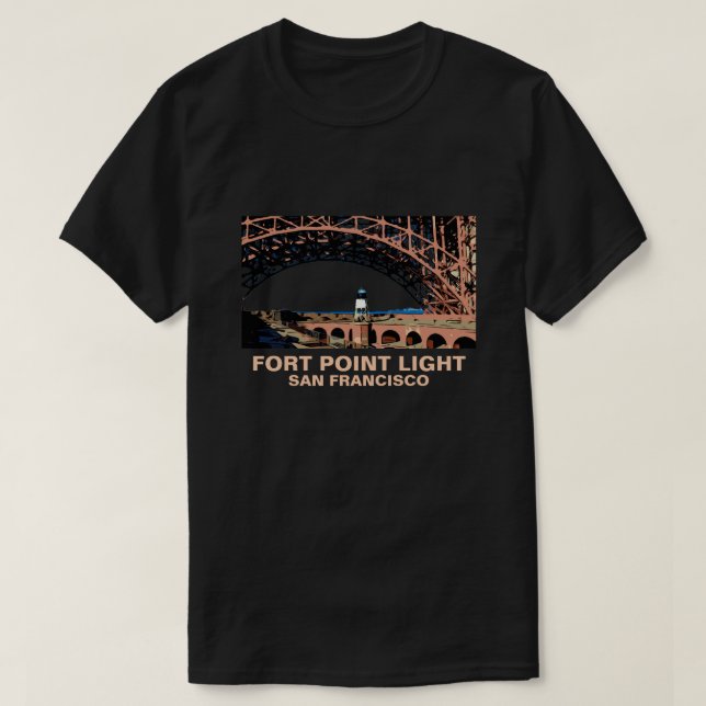 CAMISETA LUZ DO PONTO DE FORTE (Frente do Design)