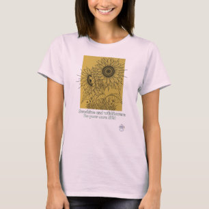 Camiseta Luz do Sol e Flores Silvestres - Seja Seu Próprio