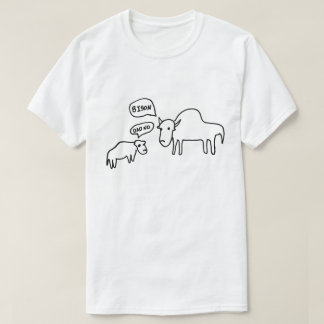 Camiseta Luz do t-shirt do bisonte
