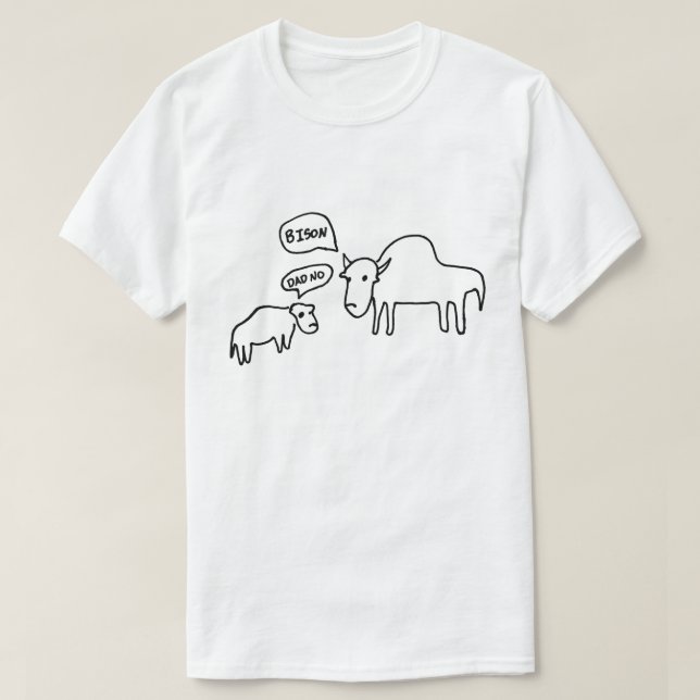 Camiseta Luz do t-shirt do bisonte (Frente do Design)