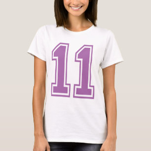 CAMISETA LUZ - NÚMERO ROXO 11