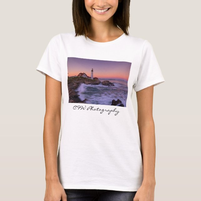 Camiseta Luz principal de Portland, t-shirt do conde do (Frente)