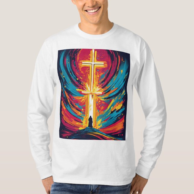 Camiseta "Luz Sagrada" "Presença Eterna" (Frente)