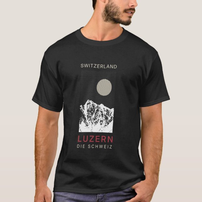 Camiseta Luzern Lucerna Suíça Esqui (Frente)