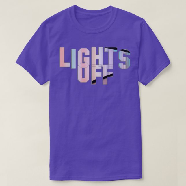 Camiseta Luzes apagadas 1 (Frente do Design)