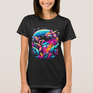 Camiseta Luzes Brilhantes do Aquário: Brilho do Tetra Neon