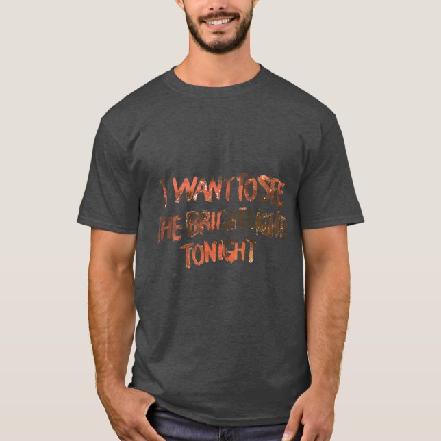 Camiseta Luzes Brilhantes retrô (Frente)