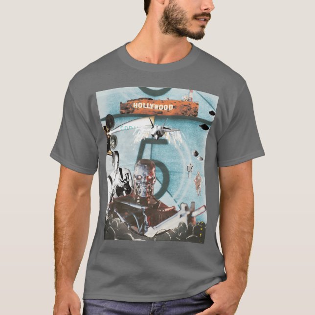 Camiseta luzes câmera amigos hollywood (Frente)