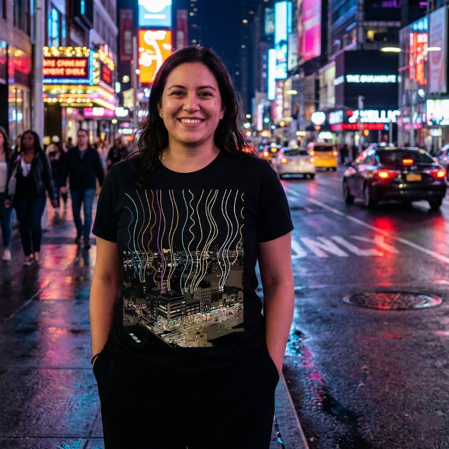Camiseta Luzes da Cidade de Boston (Criador carregado)