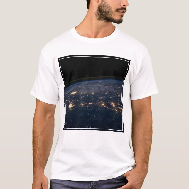 Camiseta Luzes Da Cidade Do Sul Dos Estados Unidos. (Frente)