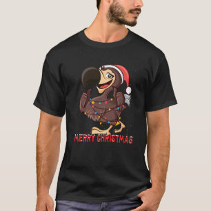 Camiseta Luzes das árvores de Natal de Pássaro Dodo Bonit