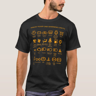 Camiseta Luzes de aviso do carro, muito engraçada, original