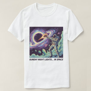 Camiseta "Luzes de Domingo à Noite… No Espaço" Futebol Cósm