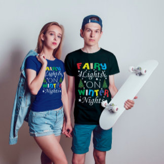 Camiseta Luzes De Fada Nas Noites De Inverno Natal| engraça