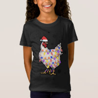 Luzes de frango com Papai Noel de Natal pijamas Fu