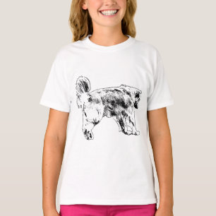 Camiseta Luzes de luz e inclinação