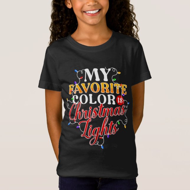 Camiseta Luzes de Natal (Frente)