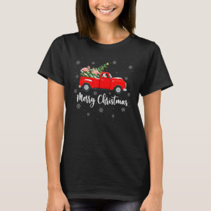 Camiseta Luzes de Natal Árvore Papai Noel Flamingo Caminhão