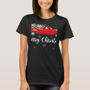 Camiseta Luzes de Natal Árvore Papai Noel Fride Flamingo Ca