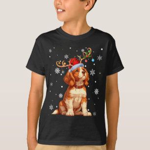 Camiseta Luzes de Natal Cavalier King Charles Spaniel Xma