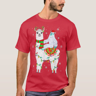 Camiseta Luzes de Natal de Amante Yeti Papai Noel Yati Mont