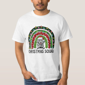 Camiseta Luzes de Natal de Árvore de Cachorro Apso