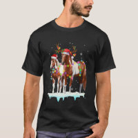 Luzes de Natal de Cavalo Chapéu de Natal de Santa