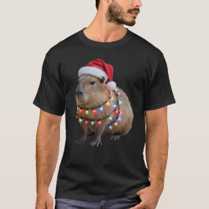 Camiseta Luzes de Natal do Capivara Natal Festa Cappy 