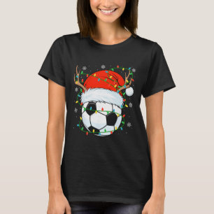 Camiseta Luzes de Natal do Futebol do Papai Noel Pla