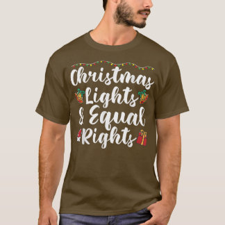 Camiseta Luzes de Natal e direitos iguais