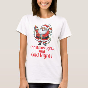 Camiseta Luzes de Natal e Noites Frias
