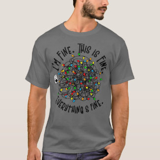 Camiseta Luzes de Natal engraçadas Correspondendo ao Casal