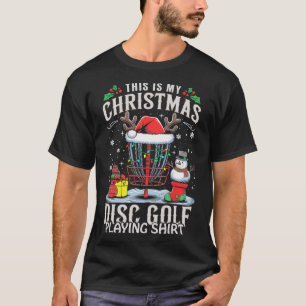 Camiseta Luzes de Natal Engraçadas Este é o Meu Disco de Go