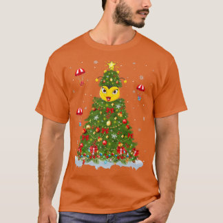 Camiseta Luzes de Natal Família Engraçada Abelha Bumble Chr