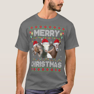 Camiseta Luzes de Natal Funny Xmas Chapéu do Papai Noel Cab