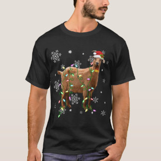 Camiseta Luzes de Natal Intocam Lover Engraçado Santa Hat X