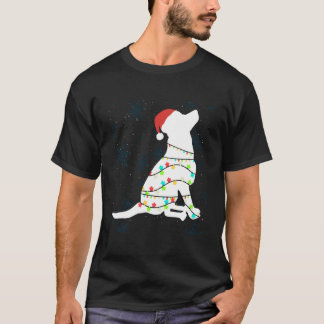 Camiseta Luzes de Natal Labrador Retriever T Shirt Dog Lo
