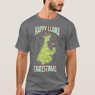 Camiseta Luzes de Natal Natureza feliz das férias de invern
